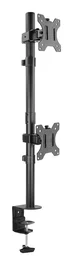 Tooq Soporte de Mesa para 2 Monitores DB1233TNV-B Giratorio Inclinable hasta 8kg Negro