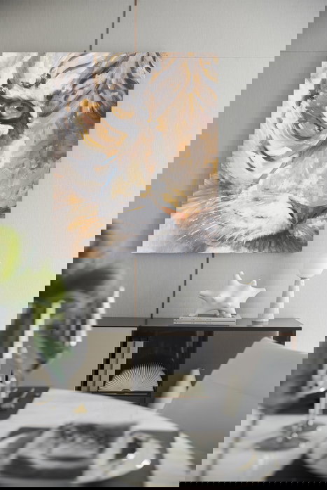 DKD Home Decor Cuadro Colonial Multicolor Lienzo y Pino 80 x 3.7 x 100 cm (2 Unidades)