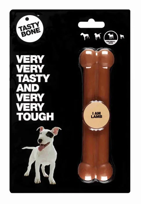 Tasty Bone Juguete Masticable para Perros Cordero Sabor a Cordero Tamaño Pequeño Tasty Bone Juguete Masticable para Perros Cordero Sabor a Cordero Tamaño Pequeño