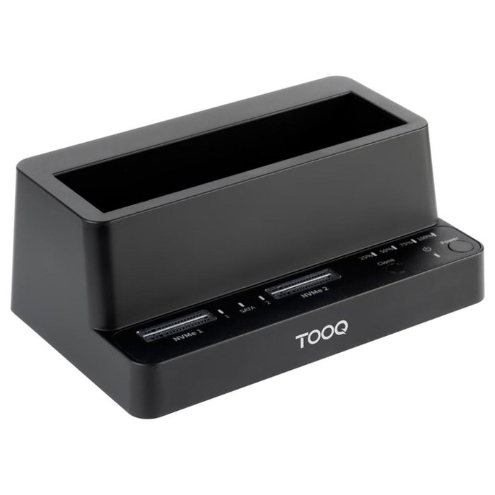 Tooq Docking Station TQDS-502B con 2x SSD M.2 NVMe y 1x SATA 2,5/3,5 Pulgadas