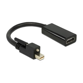 DeLOCK Adaptador mini DisplayPort 1.2 a HDMI hembra 4K negro