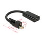 DeLOCK Adaptador mini DisplayPort 1.2 a HDMI hembra 4K negro