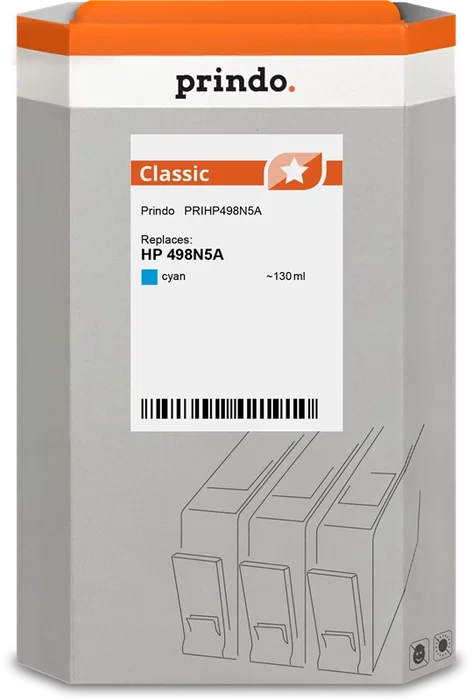 Prindo Classic Cartucho de tinta compatible HP 738 Cian 130ml Prindo Classic Cartucho de tinta compatible HP 738 Cian 130ml