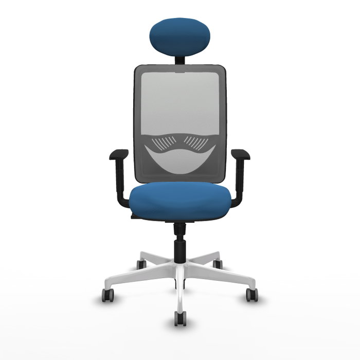 PIQUERAS Y CRESPO Silla de oficina Zulema con mecanismo Sincro, Azul claro y Gris PIQUERAS Y CRESPO Silla de oficina Zulema con mecanismo Sincro, Azul claro y Gris