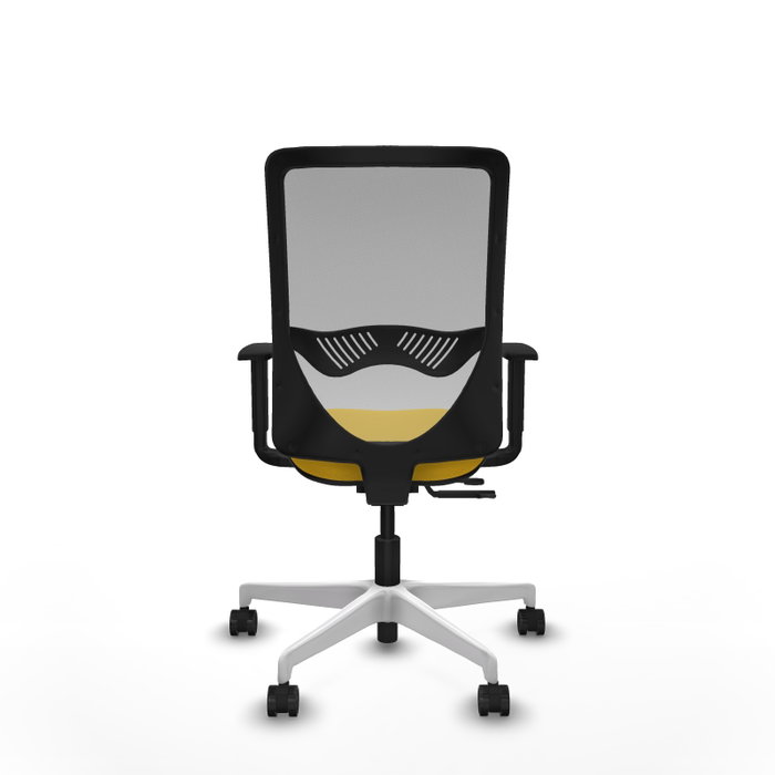 PIQUERAS Y CRESPO Silla de oficina Zulema con mecanismo Sincro/Traslack, Amarillo y Gris PIQUERAS Y CRESPO Silla de oficina Zulema con mecanismo Sincro/Traslack, Amarillo y Gris