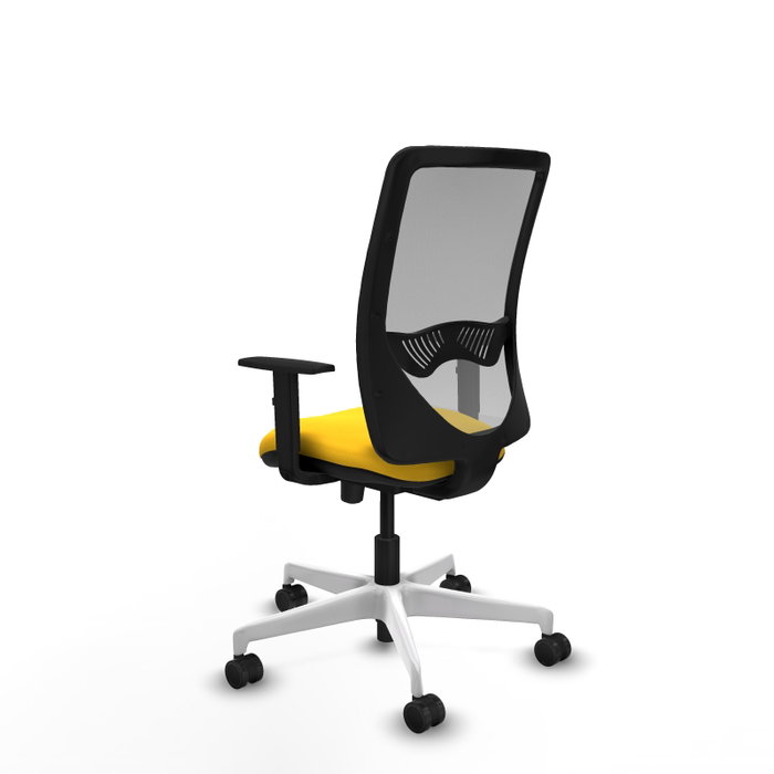 PIQUERAS Y CRESPO Silla de oficina Zulema con mecanismo Sincro/Traslack, Amarillo y Gris PIQUERAS Y CRESPO Silla de oficina Zulema con mecanismo Sincro/Traslack, Amarillo y Gris