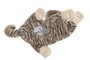 DKD Home Decor Set de 3 Peluches de Poliéster Gris