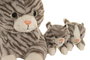 DKD Home Decor Set de 3 Peluches de Poliéster Gris