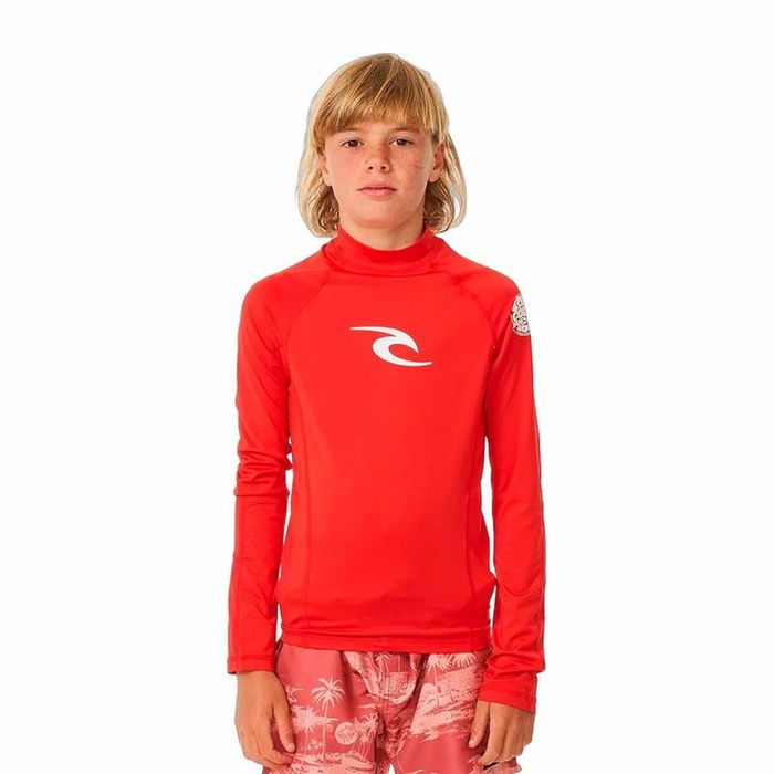 Camiseta de Baño Rip Curl Wave Upf L/S Rojo Camiseta de Baño Rip Curl Wave Upf L/S Rojo