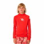 Camiseta de Baño Rip Curl Wave Upf L/S Rojo