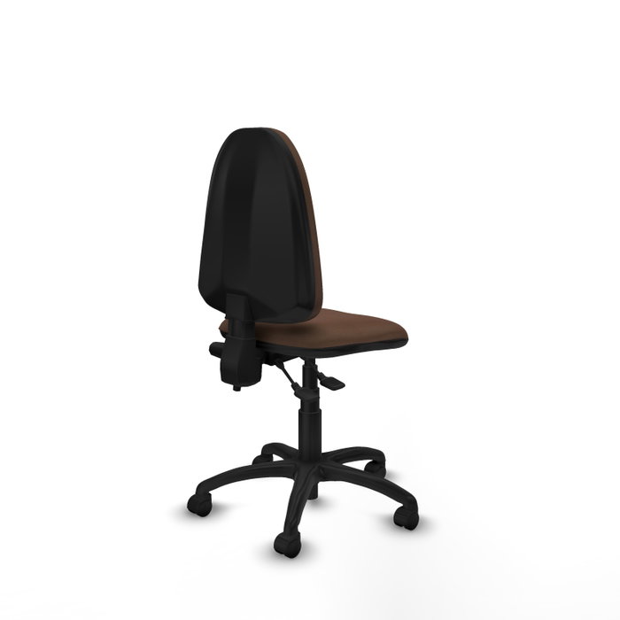 PIQUERAS Y CRESPO Silla de oficina Aýna sin brazos en Marrón oscuro PIQUERAS Y CRESPO Silla de oficina Aýna sin brazos en Marrón oscuro