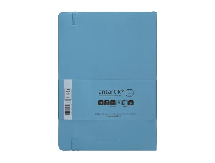 Antartik Cuaderno A5 Tapa Blanda Hojas Puntos Azul Claro 80 Hojas 80gr FSC