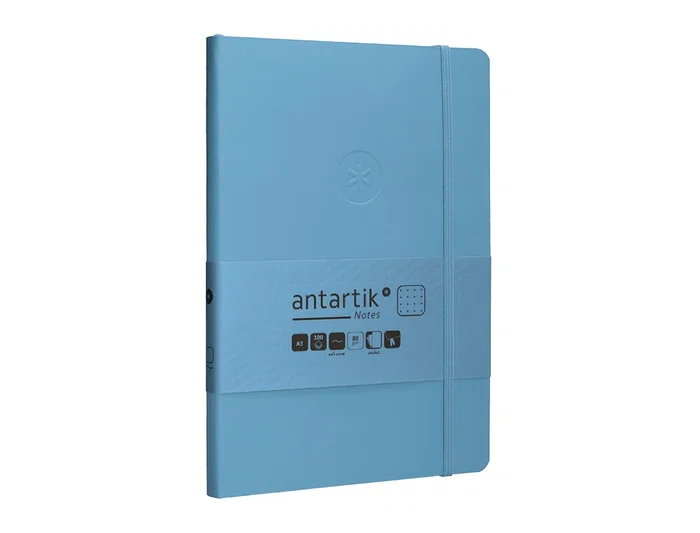 Antartik Cuaderno A5 Tapa Blanda Hojas Puntos Azul Claro 80 Hojas 80gr FSC