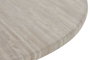 DKD Home Decor Mesa Redonda Comedor Moderno Beige Granito y MDF 130 x 130 x 75 cm