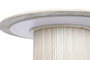 DKD Home Decor Mesa Redonda Comedor Moderno Beige Granito y MDF 130 x 130 x 75 cm
