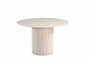 DKD Home Decor Mesa Redonda Comedor Moderno Beige Granito y MDF 130 x 130 x 75 cm