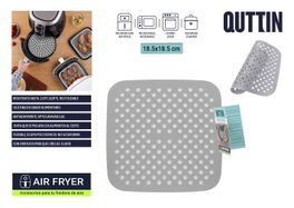 Quttin Base de Silicona Cuadrada para Air Fryer 18.5 cm