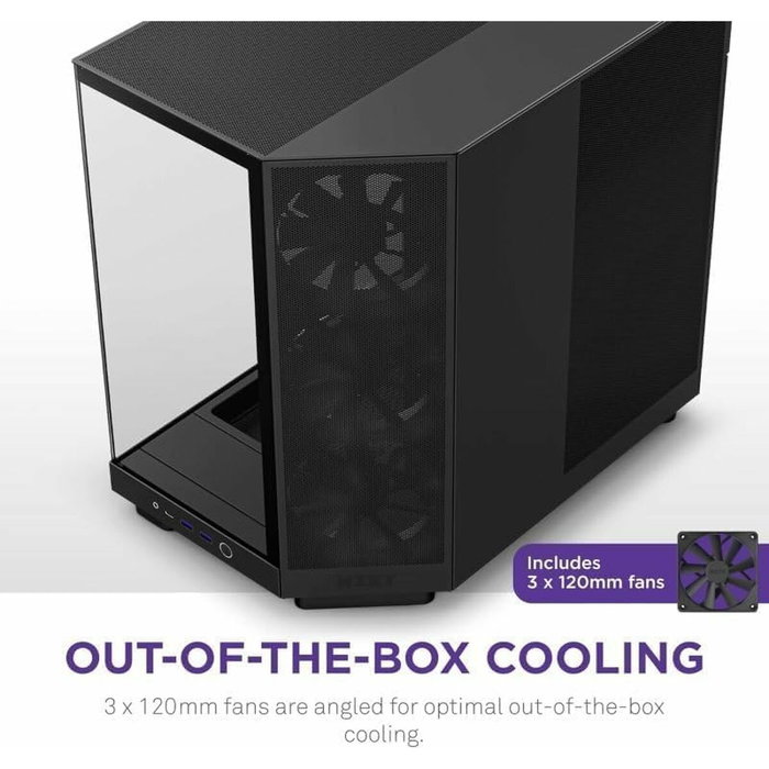 NZXT H6 Flow Midi Tower Negro