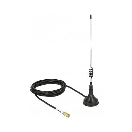 DeLOCK 89612 Antena WLAN 2 dBi con conector SMB y cable de 1,5 m DeLOCK 89612 Antena WLAN 2 dBi con conector SMB y cable de 1,5 m