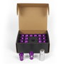 OMP SPEED Juego de 20 Tuercas de Aluminio Morado M12x1.25 Llave 19mm 40mm