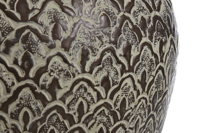 DKD Home Decor Lámpara Sobremesa Mundra Cobre Beige 42 x 62 x 42 cm