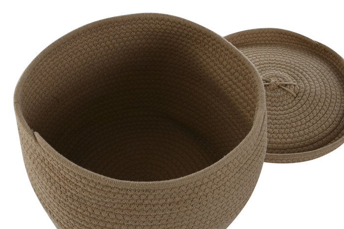 DKD Home Decor Cesta de Algodón Surtido 30x30x24 cm