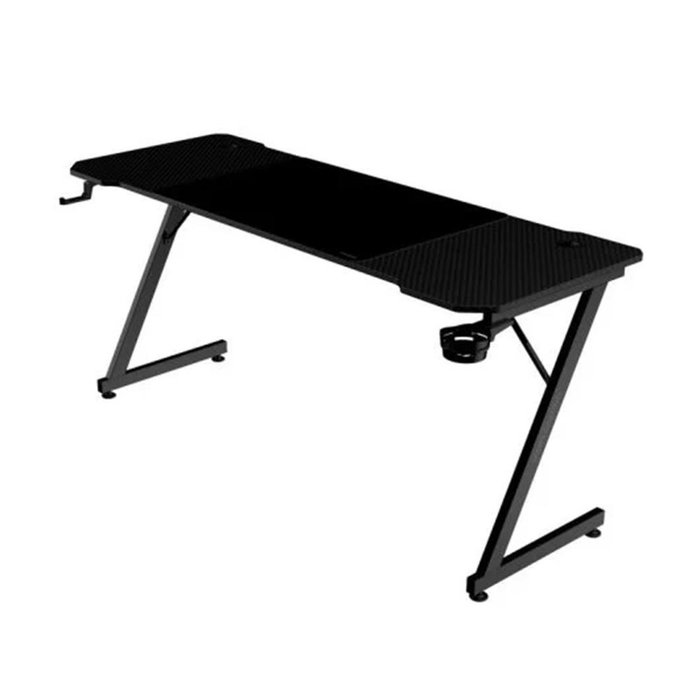 Mars Gaming MGD-X160 Escritorio Gaming Ergonómico con Estructura de Acero 160x60 cm, Gestión de Cables, Alfombrilla XXL Nanotextil y Soportes para Cascos y Botellas