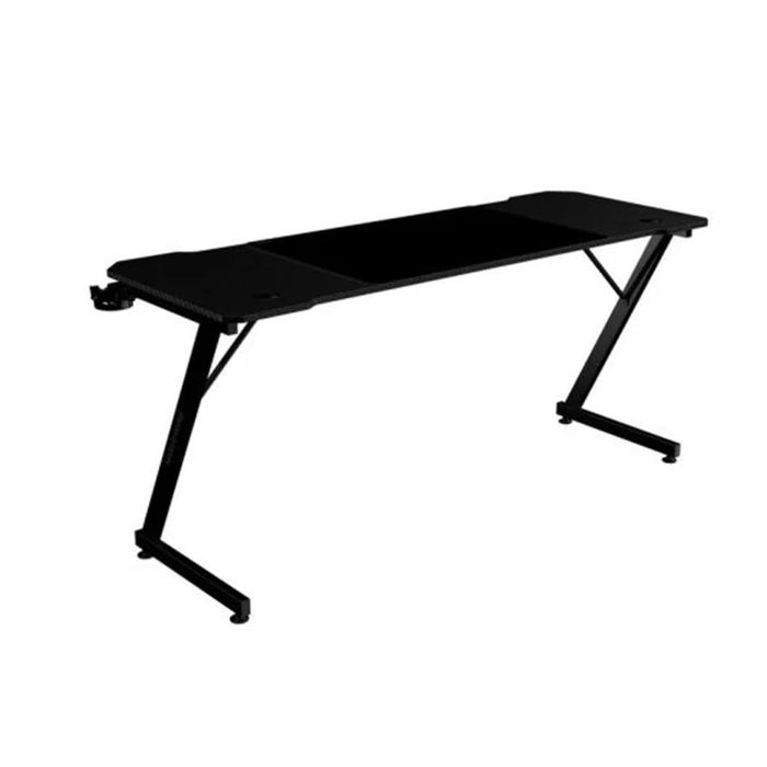 Mars Gaming MGD-X160 Escritorio Gaming Ergonómico con Estructura de Acero 160x60 cm, Gestión de Cables, Alfombrilla XXL Nanotextil y Soportes para Cascos y Botellas