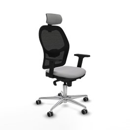 PIQUERAS Y CRESPO Silla de oficina Jorquera Gris claro y Negro