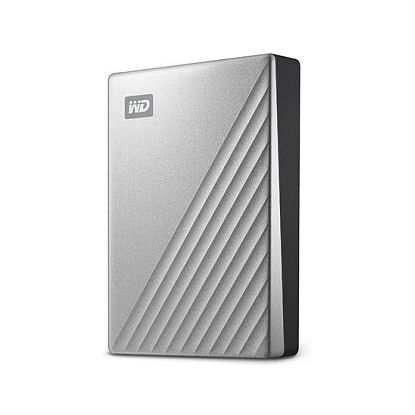 Western Digital WD My Passport Ultra 4TB Plata - Disco Duro Externo Portátil 2.5" USB-C USB 3.0 - RTL