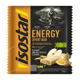 ISOSTAR Barrita Energética de Frutas - Pack de 3 Barras de 40g cada una - Recarga Energética
