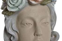 DKD Home Decor Macetero Shabby Crema Multicolor 30 x 48 x 32 cm