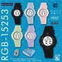 G&B TIME Reloj Gbody LCD Cadete Red con luz LED negra