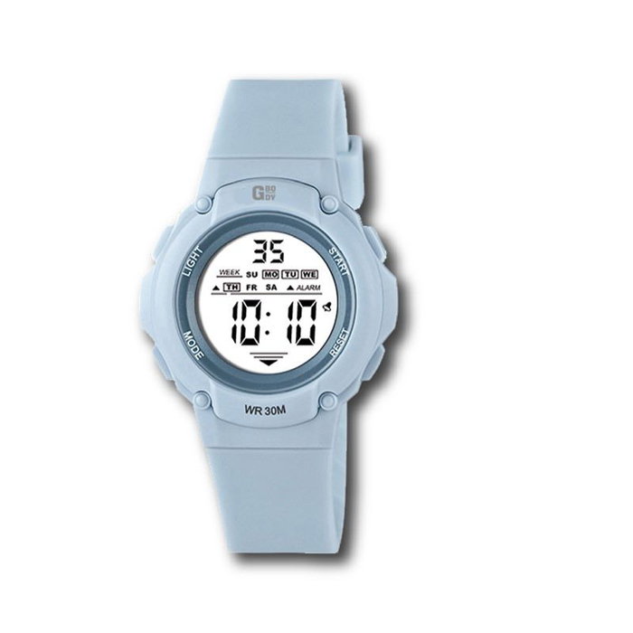 G&B TIME Reloj Gbody LCD Cadete Red con luz LED negra