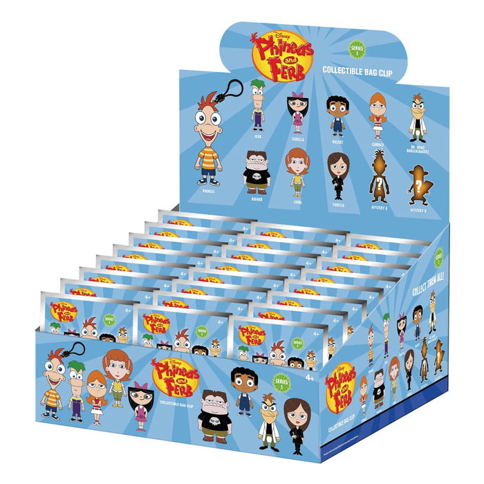 Phineas y Ferb 3D Colgantes Peluche Expositor Series 1 (24) Phineas y Ferb 3D Colgantes Peluche Expositor Series 1 (24)