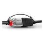 Lindy Adapter y Cable Seguro, Ref. 40774, Pack de 4 Unidades, 0.15 m, Nylon y Acero Inoxidable, Color Negro