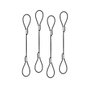 LINDY Pack de 4 Seguros para Cables y Adaptadores 40774, Negro