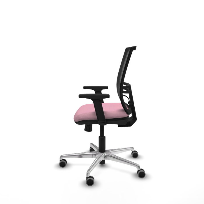 PIQUERAS Y CRESPO Silla de oficina Yunquera Rosa y Negro