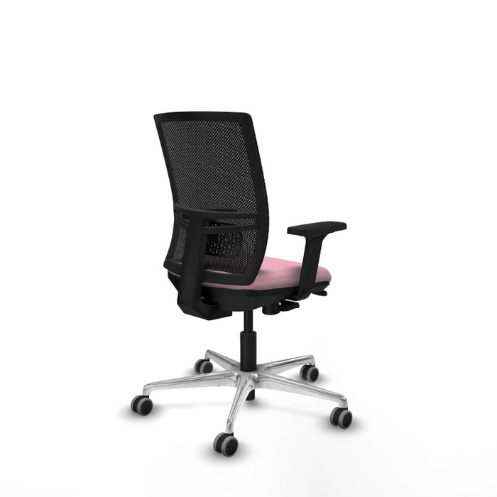 PIQUERAS Y CRESPO Silla de oficina Yunquera Rosa y Negro
