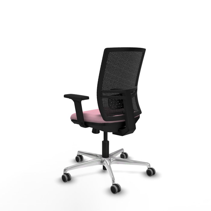 PIQUERAS Y CRESPO Silla de oficina Yunquera Rosa y Negro