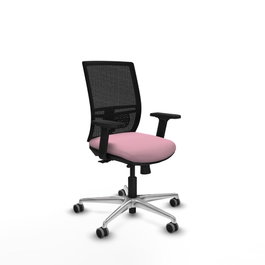 PIQUERAS Y CRESPO Silla de oficina Yunquera Rosa y Negro