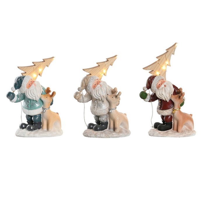 DKD Home Decor Figura Resina LED Surtido de 3 Unidades DKD Home Decor Figura Resina LED Surtido de 3 Unidades
