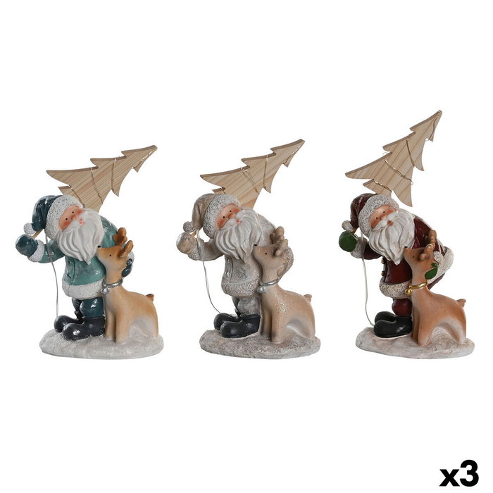 DKD Home Decor Figura Resina LED Surtido de 3 Unidades