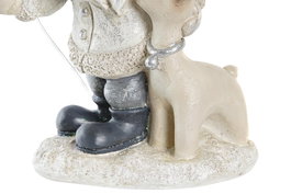 DKD Home Decor Figura Navidad Moderna Verde Gris 18 x 11 x 23.5 cm (3 Unidades)
