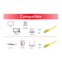 EQUIP Cable de red Cat6A U/FTP Plano 10m Amarillo