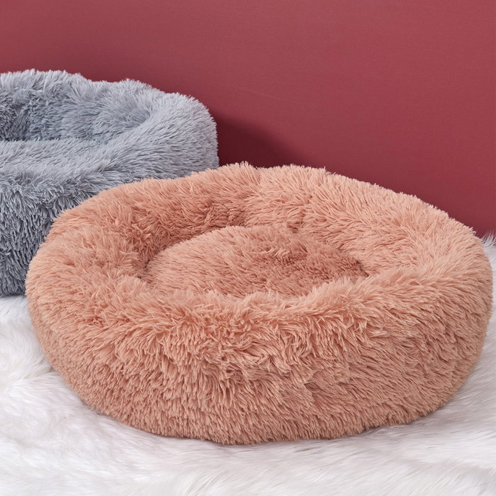 The Concept Factory Cama-Cojín Mon Chat Mon Ch para Mascota Rosa Diámetro 60 cm