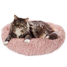 The Concept Factory Cama-Cojín Mon Chat Mon Ch para Mascota Rosa Diámetro 60 cm