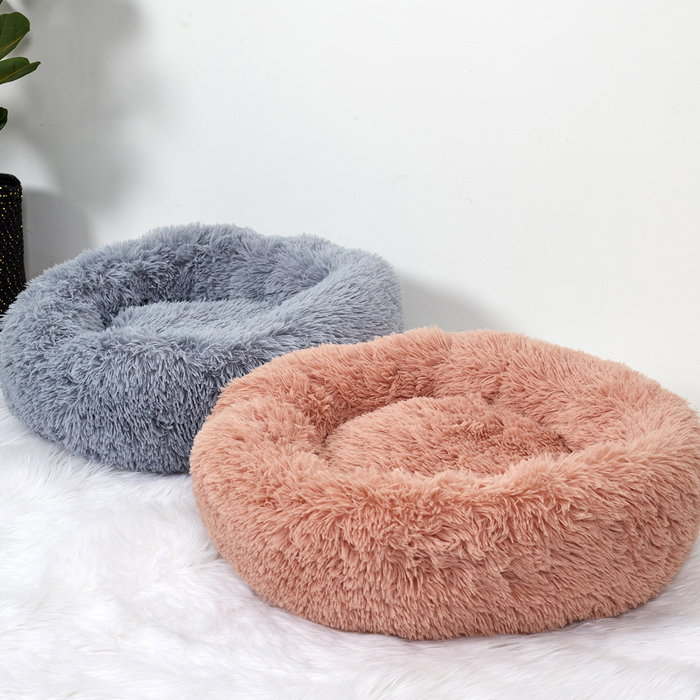 The Concept Factory Cama-Cojín Mon Chat Mon Ch para Mascota Rosa Diámetro 60 cm
