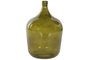 DKD Home Decor Jarrón de Cristal Reciclado Tipo Garrafa Verde Oscuro 34 L