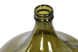 DKD Home Decor Jarrón Verde Oscuro de Cristal Reciclado 36 x 56 x 36 cm Capacidad 34L